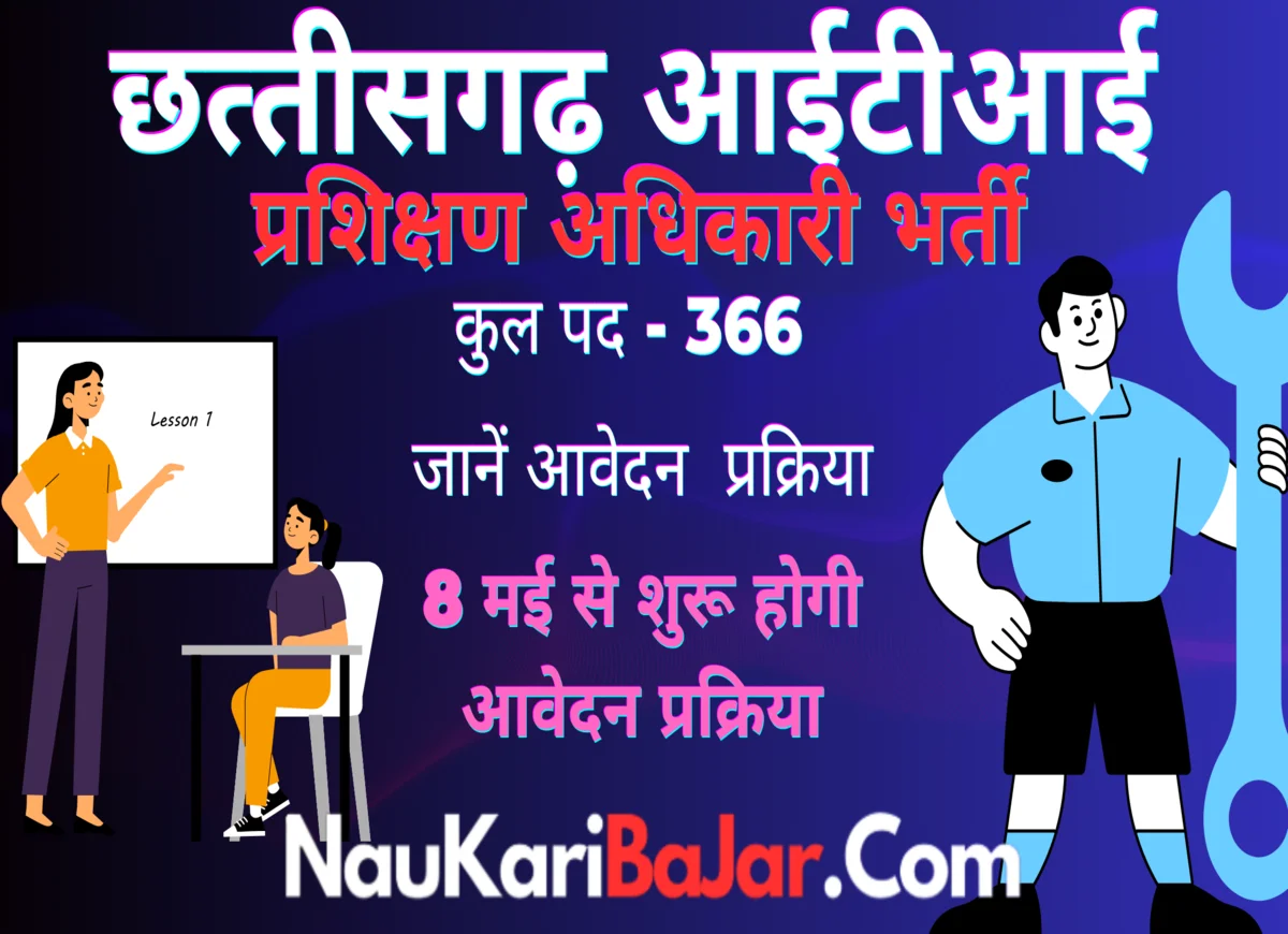 CG ITI Training Officer Vacancy 2023